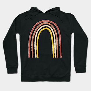 boho/groovy vintage rainbow graphic Hoodie